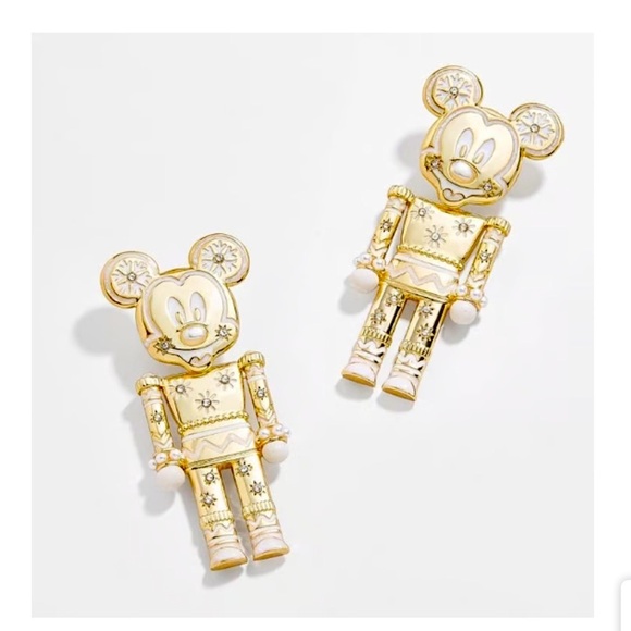 BaubleBar Jewelry - BaubleBar x Disney Mickey Mouse Gold Nutcracker Earrings New